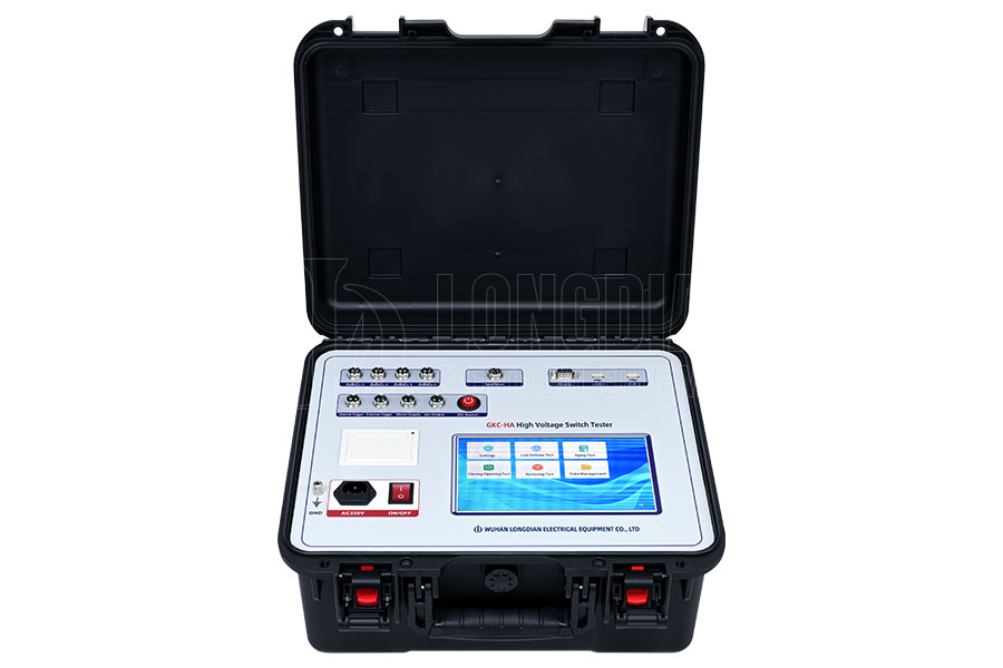 High voltage switch mechanical characteristic tester