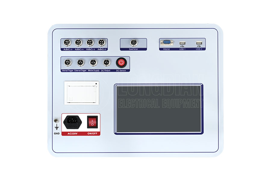 High voltage switch mechanical characteristic tester